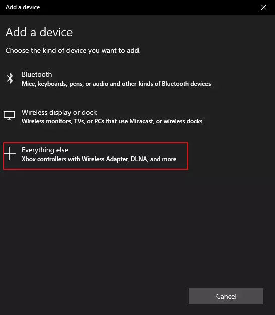 Imagen: Captura de pantalla de “Añadir dispositivo” en el menú Bluetooth.