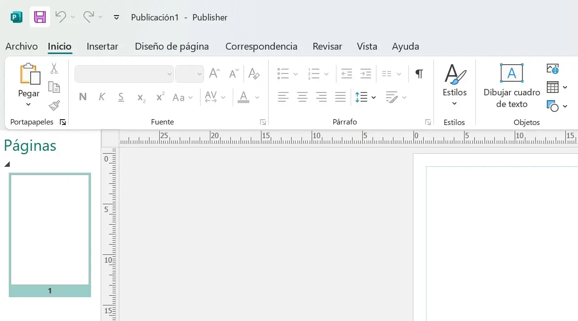Captura de pantalla de Publisher Imagen: Captura de pantalla de Publisher