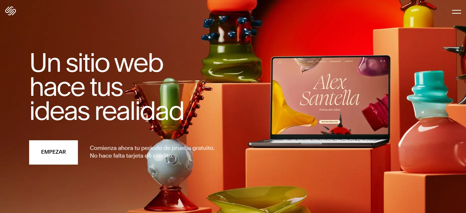 Página de inicio del creador de páginas web Squarespace Imagen: Página de inicio del creador de páginas web Squarespace