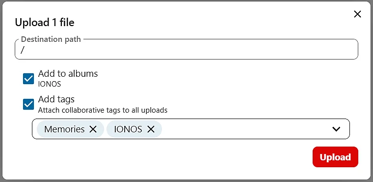 Subir archivos con Nextcloud Memories Imagen: Subir archivos con Nextcloud Memories