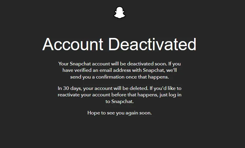 Desactivar cuenta de Snapchat Imagen: Desactivar cuenta de Snapchat