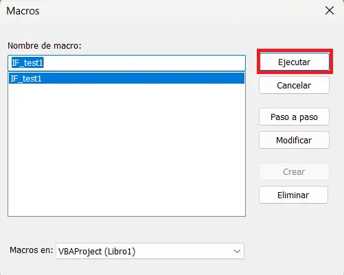 Excel: ejecutar macro Imagen: Excel: ejecutar macro