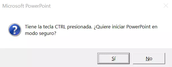 Recuperar un PowerPoint: modo seguro Imagen: Recuperar un PowerPoint: modo seguro
