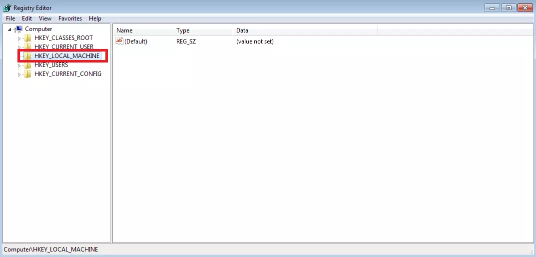 Imagen: Editor del registro de Windows