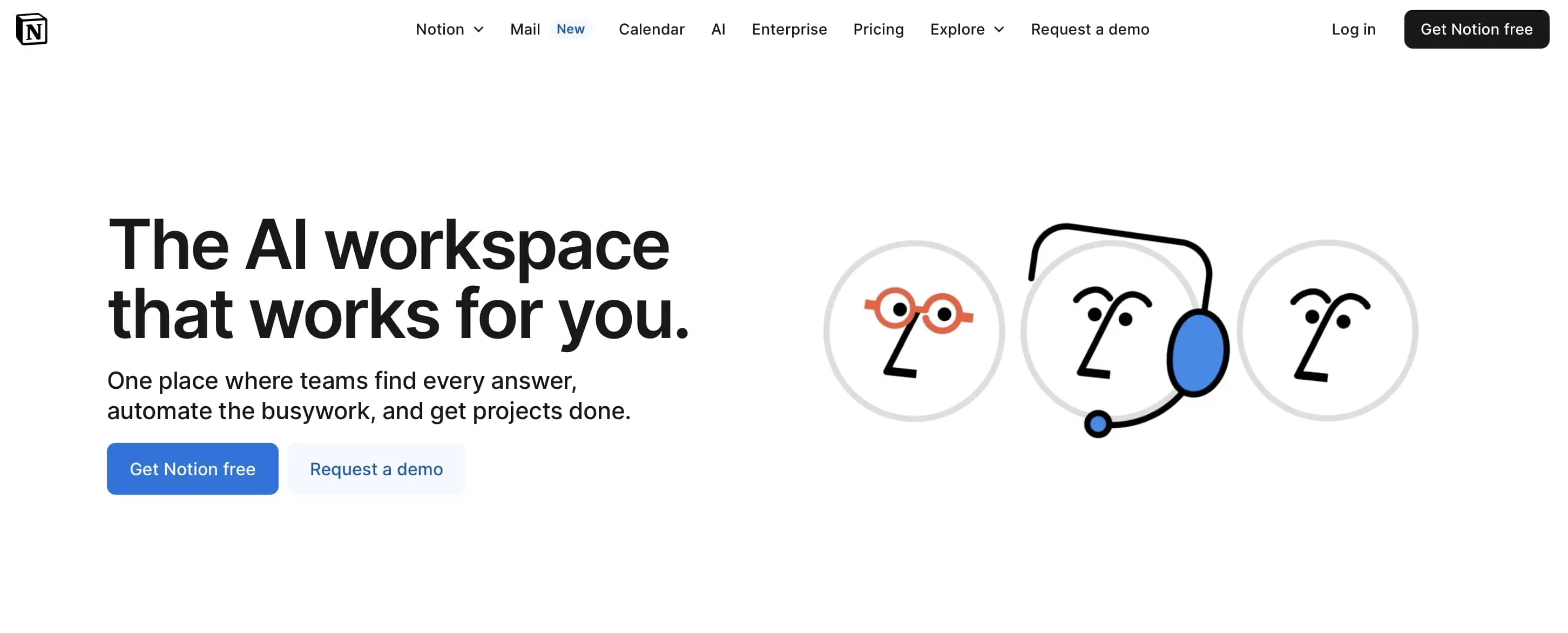 Imagen: Captura de pantalla de la p&aacute;gina de inicio de Notion