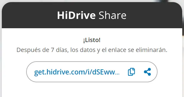 Imagen: HiDrive Share de IONOS