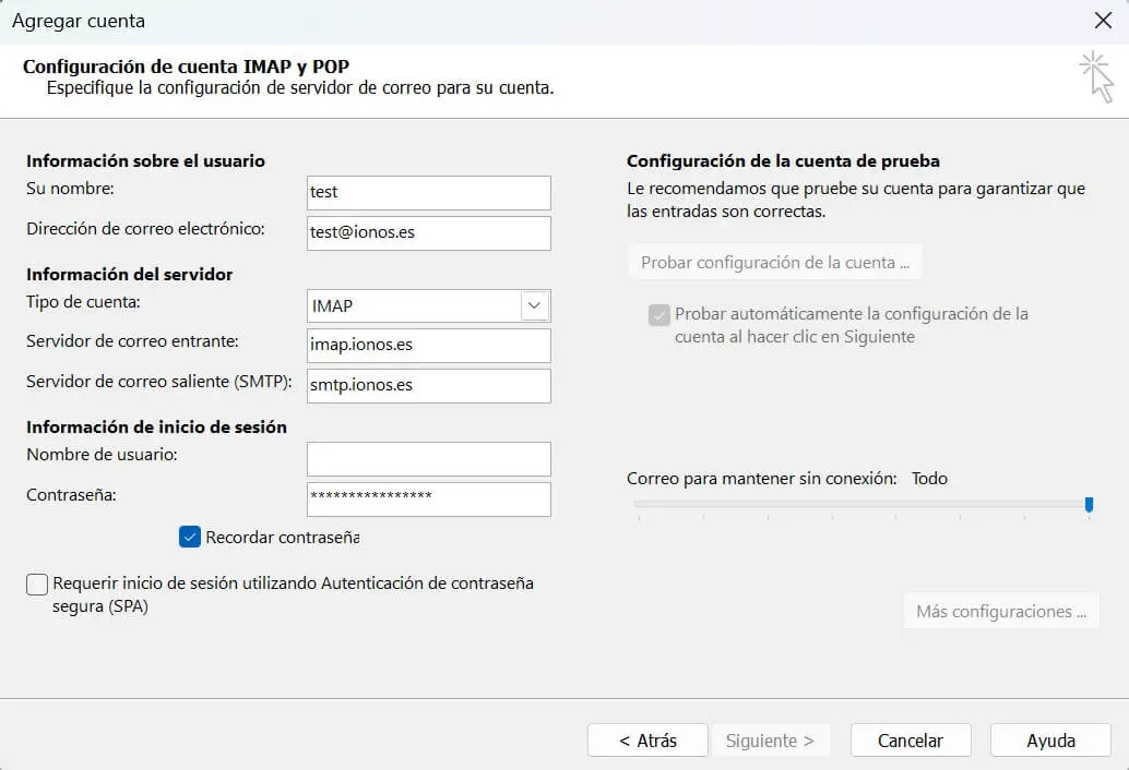 Configuración de cuentas POP e IMAP en Outlook Imagen: Configuración de cuentas POP e IMAP en Outlook