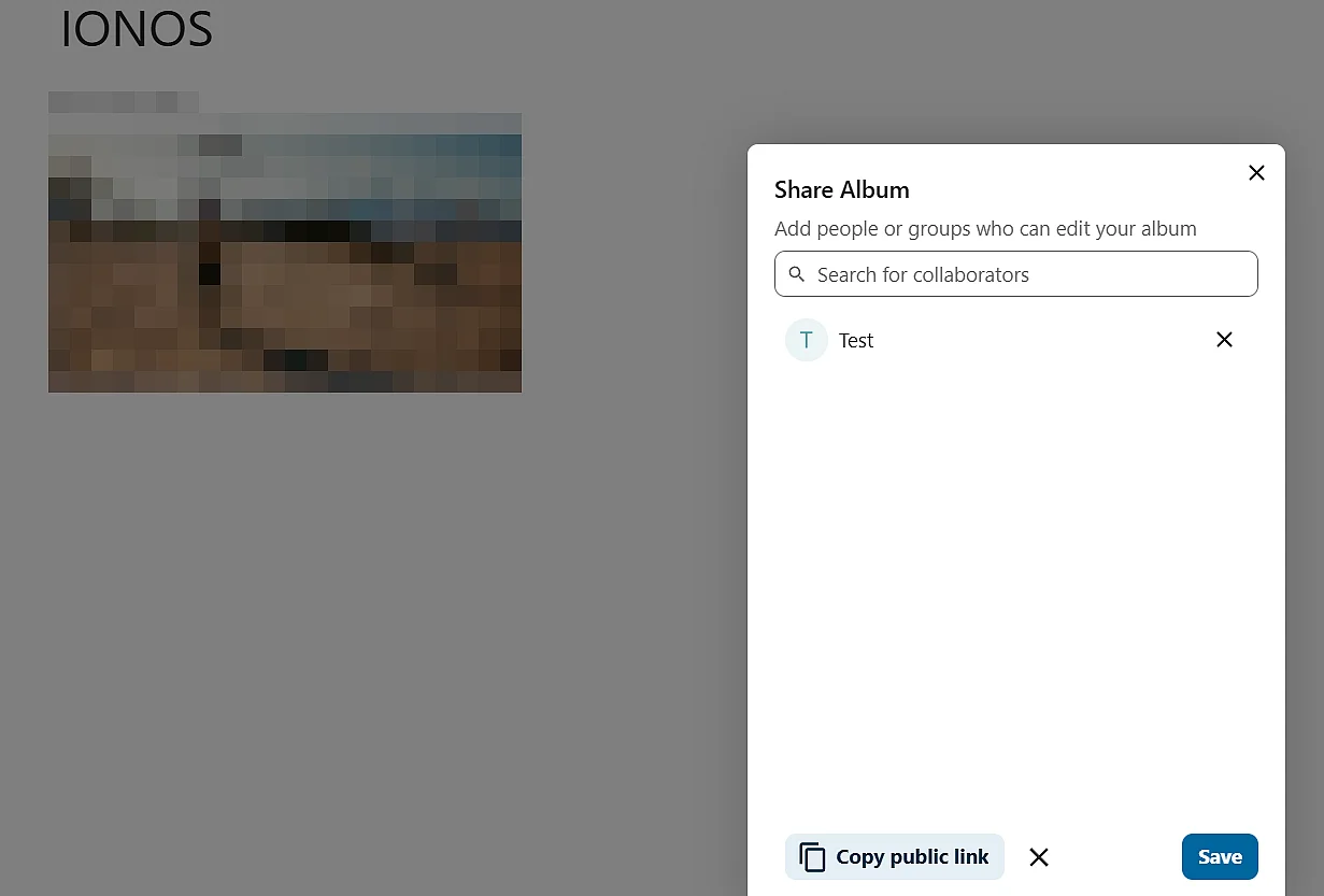 Compartir álbum en Nextcloud Memories Imagen: Compartir álbum en Nextcloud Memories