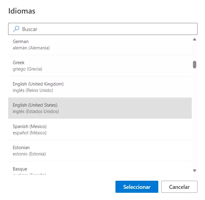 Seleccionar idioma de visualización en OneDrive Seleccionar idioma de visualización en OneDrive