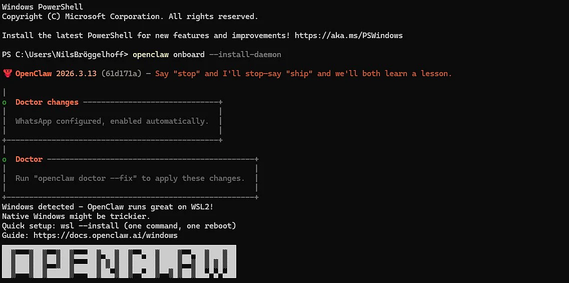 Configuración inicial de OpenClaw Imagen: Configuración inicial de OpenClaw