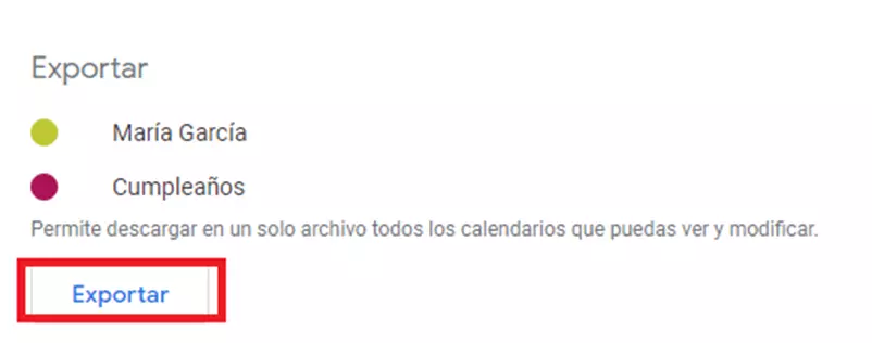 Configuración de Google Calendar: importar y exportar Configuración de Google Calendar: importar y exportar
