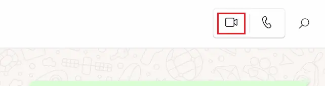 Imagen: El icono de la cámara para la función de vídeo de WhatsApp