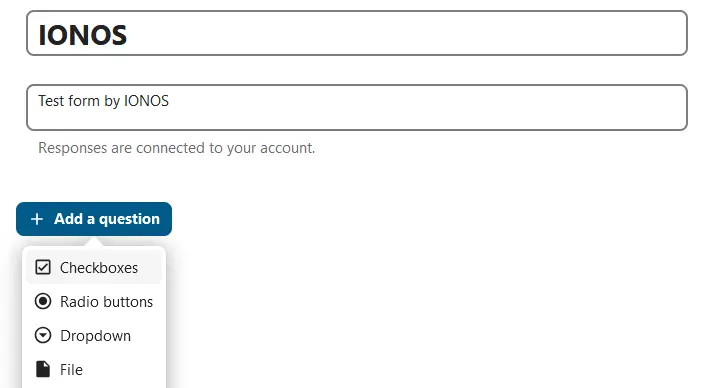 Añadir pregunta en Nextcloud Forms Imagen: Añadir pregunta en Nextcloud Forms