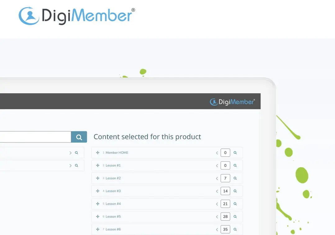 Captura de pantalla del plugin de WordPress DigiMember website Imagen: Captura de pantalla del plugin de WordPress DigiMember website