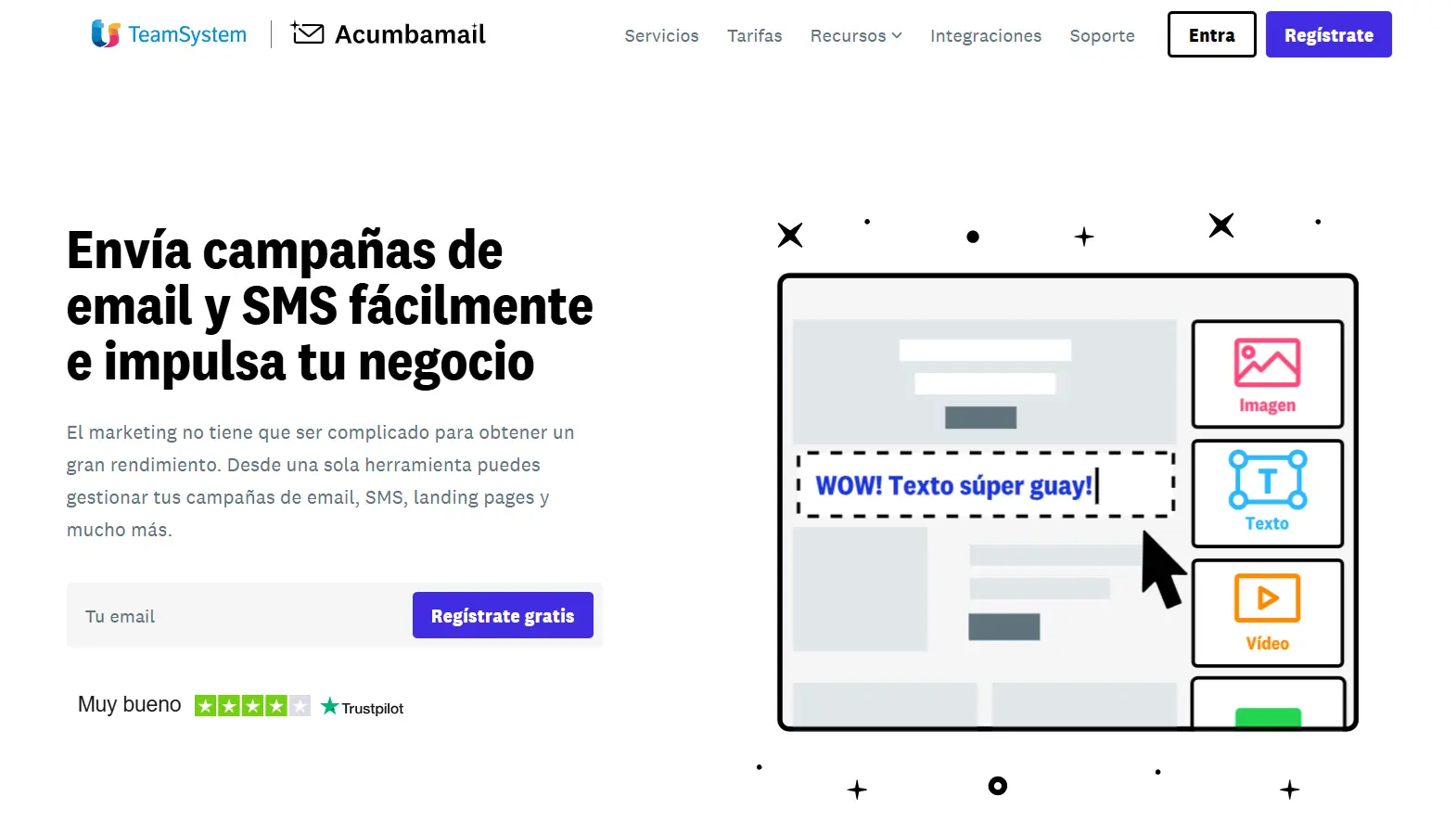 Imagen: Página web de Acumbamail