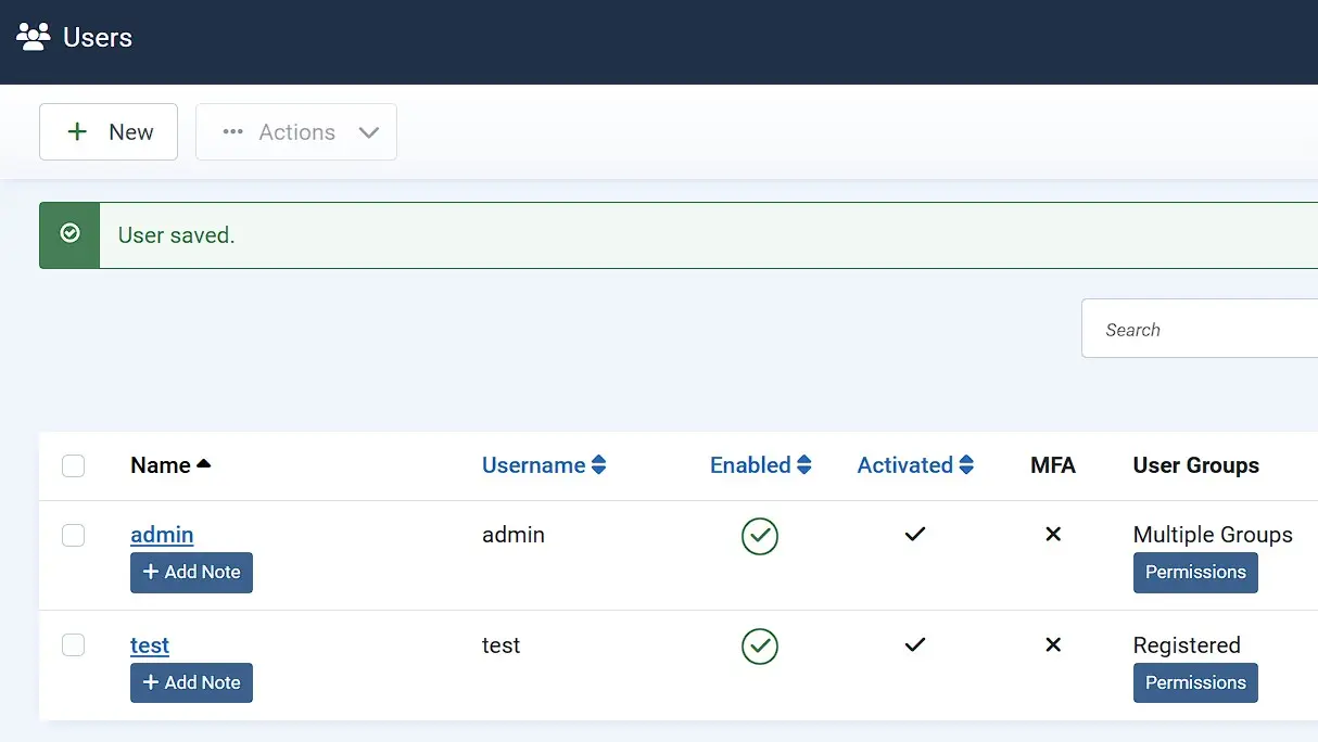 Imagen: Gesti&oacute;n de usuarios en Joomla