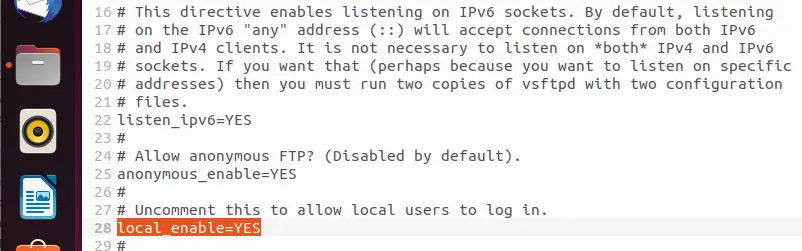 Servidor FTP en Ubuntu: configuración de los permisos de los usuarios locales Imagen: Servidor FTP en Ubuntu: configuración de los permisos de los usuarios locales