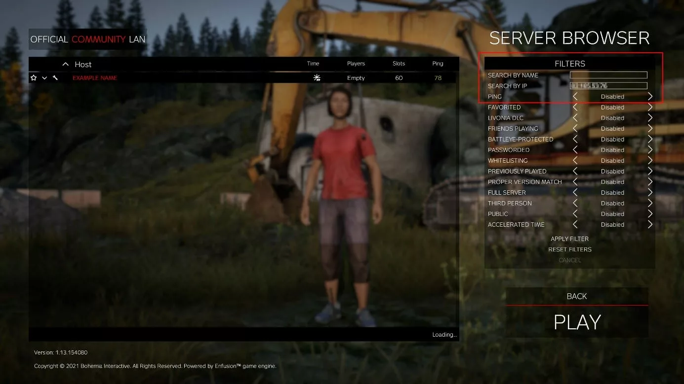 Imagen: DayZ: Vista general de servidores de la comunidad