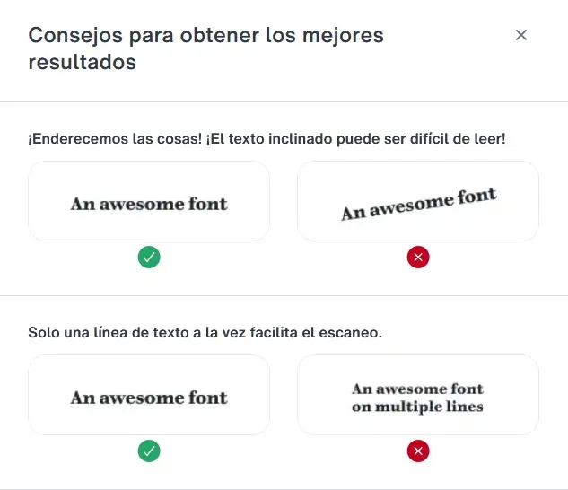 Imagen: Consejos para obtener mejores resultados con WhatTheFont
