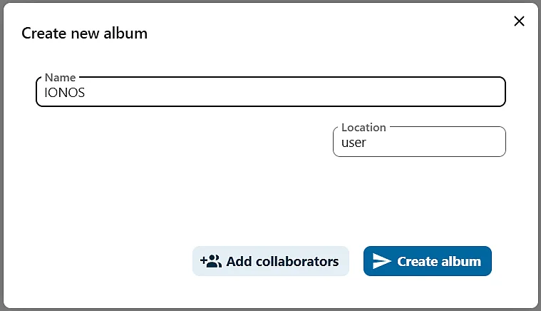 Crear álbum en Nextcloud Memories Imagen: Crear álbum en Nextcloud Memories