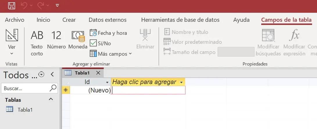 Captura de pantalla de Access Imagen: Captura de pantalla de Access