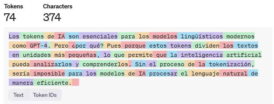 OpenAI: ejemplo de Tokenizer Imagen: OpenAI: ejemplo de Tokenizer