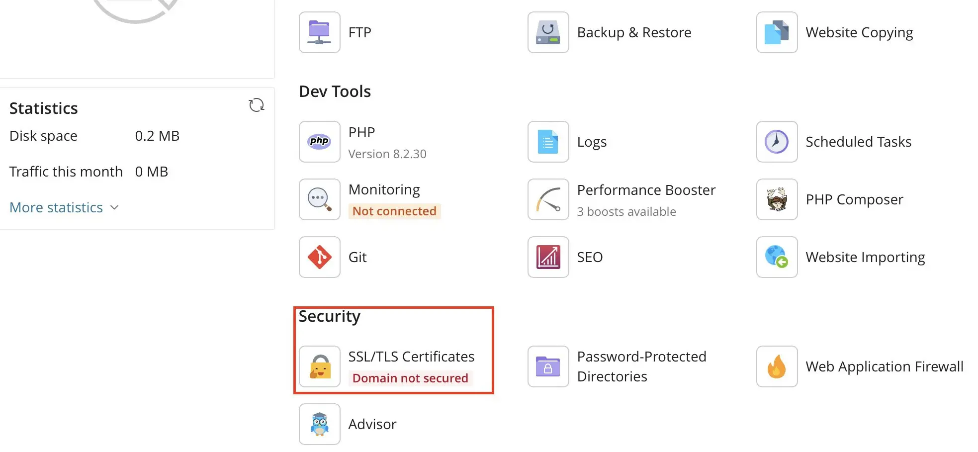 Imagen: Plesk: certificados SSL/TLS