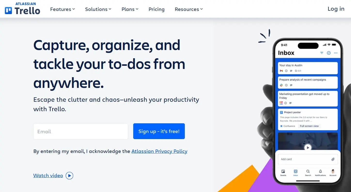 Aplicación web Trello, accesible desde navegador Imagen: Aplicación web Trello, accesible desde navegador