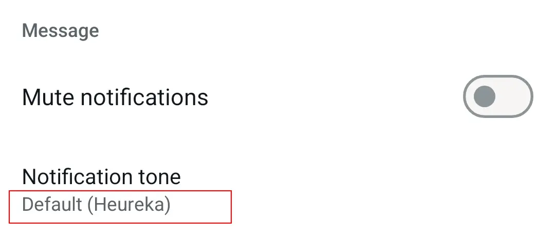 Captura de pantalla en Android de la selección de tonos de mensajes en WhatsApp Imagen: Captura de pantalla en Android de la selección de tonos de mensajes en WhatsApp