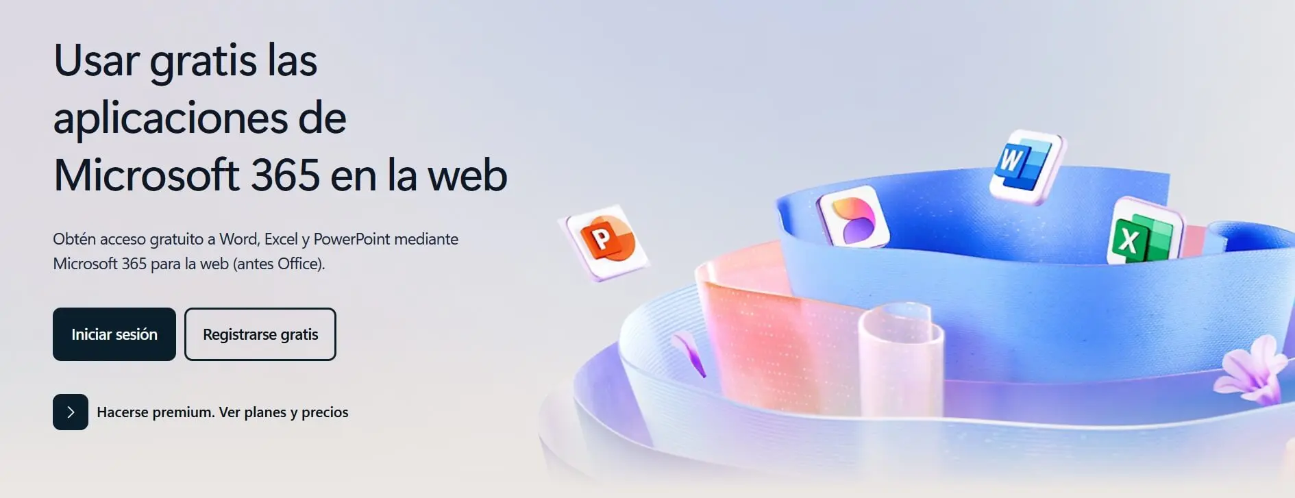 Aplicaciones de Microsoft 365 gratuitas en la web Imagen: Aplicaciones de Microsoft 365 gratuitas en la web