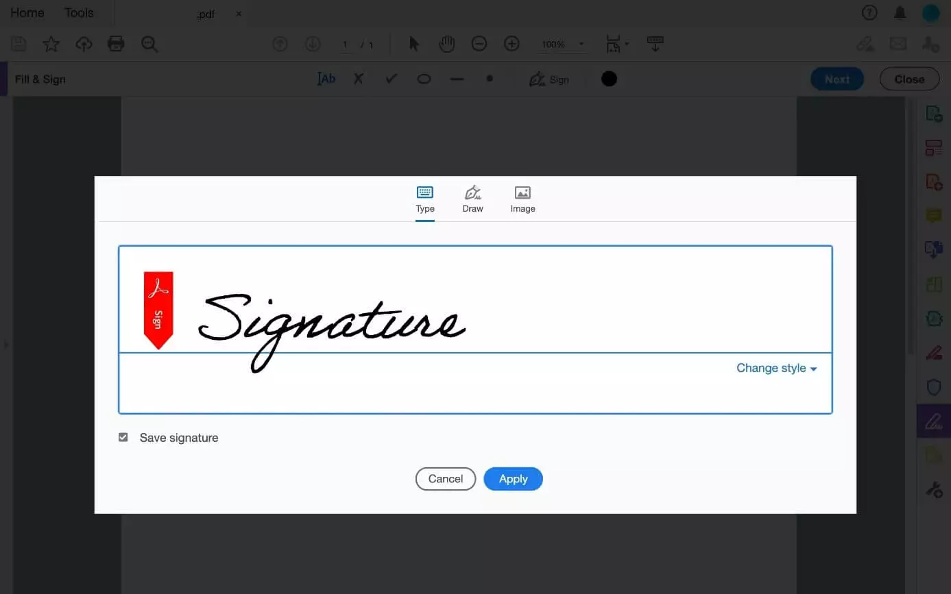 Adobe Reader: crear la firma del PDF
