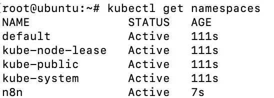 Visualización de namespaces Imagen: Visualización de namespaces