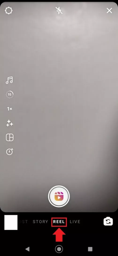 Función Reels en la aplicación de Instagram