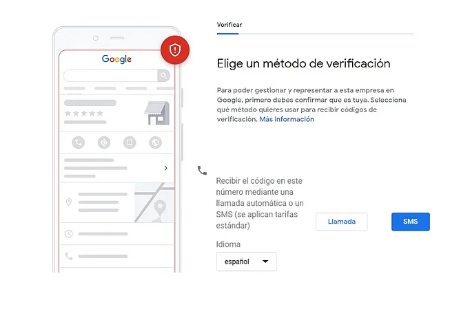 Crear un perfil de empresa en Google: confirmar ubicación Imagen: Crear un perfil de empresa en Google: confirmar ubicación