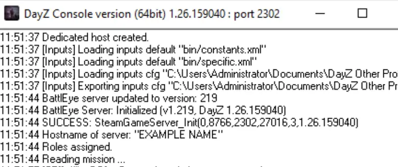 Captura de pantalla del inicio del servidor de DayZ Frostline Imagen: Captura de pantalla del inicio del servidor de DayZ Frostline
