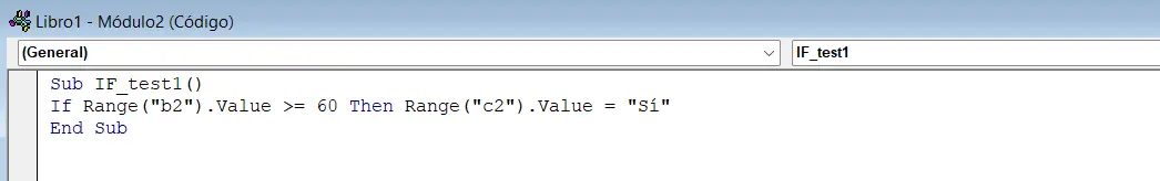 Excel: función VBA con If-Else Imagen: Excel: función VBA con If-Else