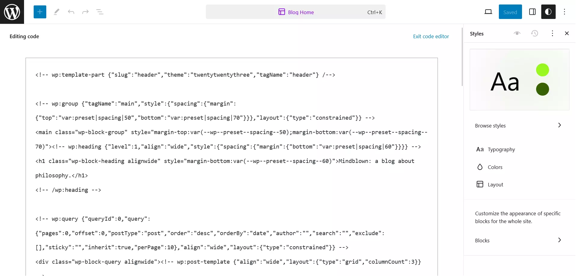 Editor de un tema con WordPress Editor de un tema con WordPress