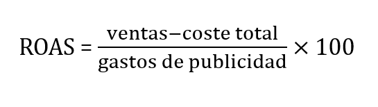 Fórmula de ROAS Imagen: Fórmula de ROAS