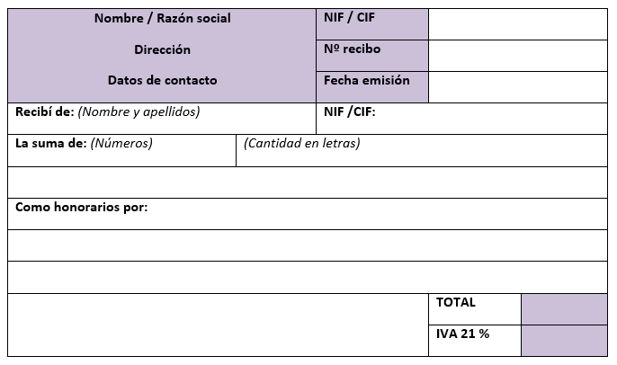 Plantillas de recibo: así de fácil es emitir recibos - IONOS