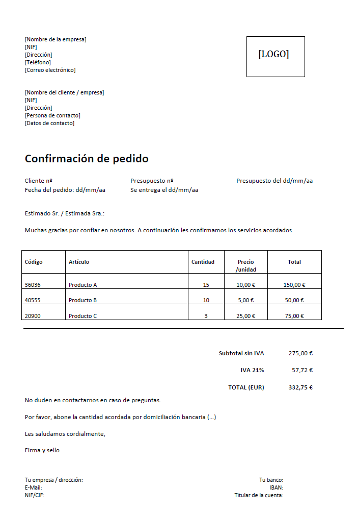 Ejemplos de conformacion de una empresa