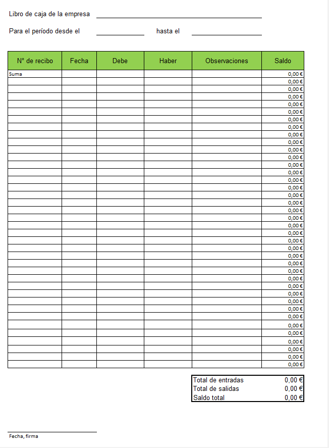 Conquista pecador Arancel Plantillas de libros de caja en Excel gratuitas - IONOS